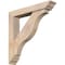 Ekena Millwork Funston Traditional Smooth Bracket w/ Offset Brace, Douglas Fir, 5 1/2"W x 30"D x 30"H BKT0604X30X30FST01SDF - alternate 1